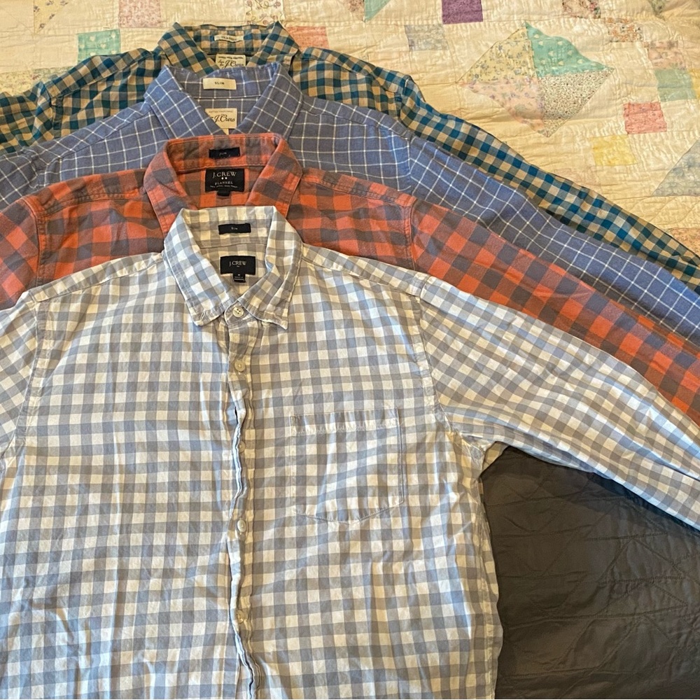 Mens Medium Jcrew Button Down Bundle